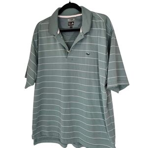 Adidas Clima Cool Men's Golf Polo Size XL Green Striped
